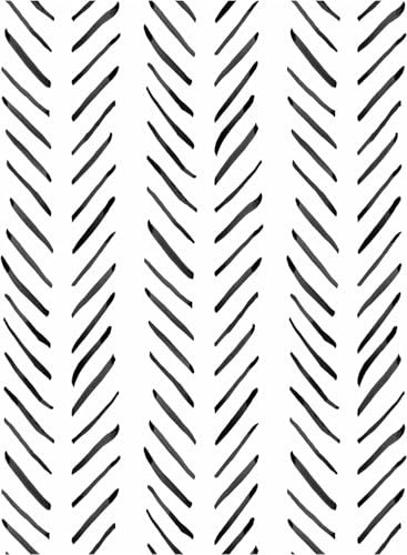 ICYEHAO Papier peint autocollant rayé, 44,5 x 500 cm, géométrique, noir, blanc, vinyle, pour salon, chambre à coucher, décoration de maison