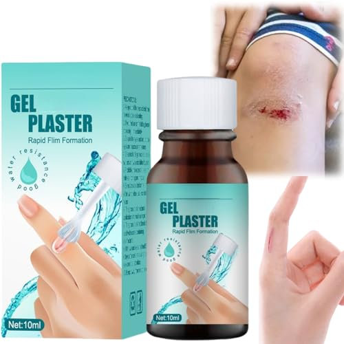 Skin Liquid Plaster,Liquid Wound Dressing,Liq-uid Plaster,Waterproof Plasters for Wounds,Quick-Dry Gel Liqui-d,Waterproof and Breathable Dressing for Protection Film,Transparent Skin Glue for Wounds