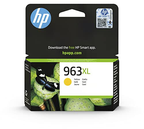HP 963XL (3JA29AE) Gelb Original Druckerpatrone mit hoher Reichweite für HP OfficeJet Pro 9010, 9012, 9015, 9016, 9019, 9020, 9022, 9025