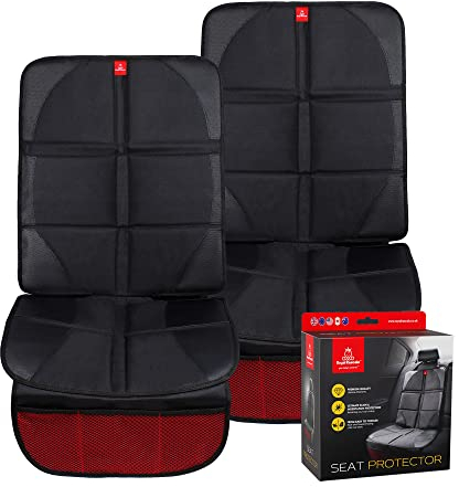 Royal Rascals Car Seat Protectors for Child Seats (2 Pack) Universal Fit Padded Baby Car Seat Cover with Organiser Pockets and Liners, Seat Protectors for Child Seats, Back seat Protector