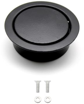 KLEHOPE Acciaio Inox Incasso Maniglia, Maniglia Nascosta Acciaio con Kit di Montaggio, Black Maniglia per Barche Possono Essere Utilizzati per Armadi, Cassetti, Mobiletti Vanity