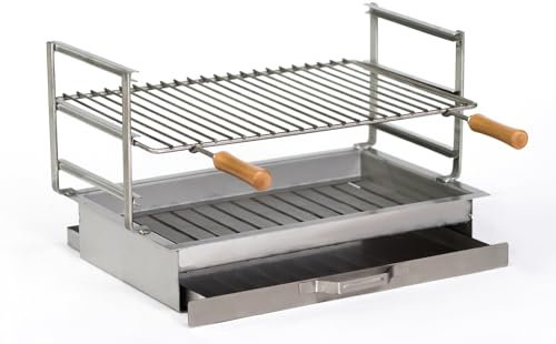 Barbacoa de acero inoxidable de 60 cm