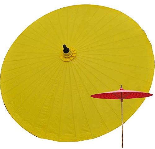 NOALED Parasol 2M Bambou Jardin, Anti-Ultraviolet, Parapluie de Patio Imperméable, Plage Extérieure