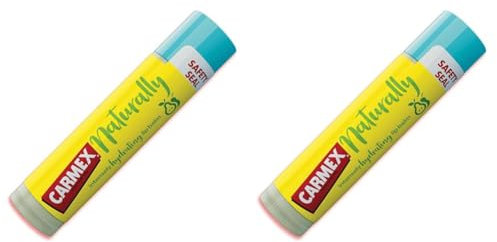 CARMEX Naturally Pear Lip Balm Stick, (4.25g) Colloidal Oatmeal, Pure cupuaçu and murumuru. Smoother, Hydrated Lips (Pack of 2)