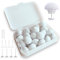 20 Clips para sujetar nordico. Ganchos sujeta edredones nordicos clip antideslizante, ideal para sabanas, edredon y funda nordica. 20 Clips + 20 Agujas de plastico + Caja de almacenamiento (Blanco)