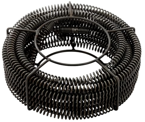 Espiral de limpieza de tuberías de 22 mm de diámetro, desatascador en espiral, 14 m, cable profesional para limpieza de tuberías para lavabos, inodoros, bañeras