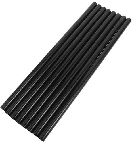 VANZACK Tubo in Ferro Tondo da 16 MM X 40 CM per Montaggio Appendiabiti e Scarpiera Set da 8 Pezzi Nero per Armadio Portatile Tubi Staccabili per Sistemi di Stoccaggio e Supporto Abiti