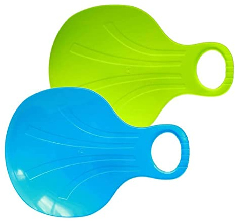 Snow Sled Board Plastic Snow Slider Bum Slippy Seat Snowboard Sled Sledge Skiing Board 2PCS