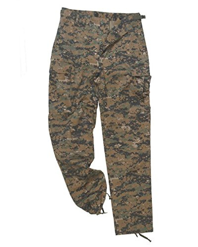 Mil-Tec Uomo US Pantaloni da campo BDU, Digital Woodland, M