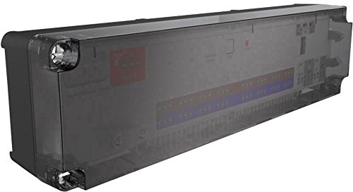 Salus KL08RF 230V Drahtloser Regelklemmleiste für 8 Raumthermostate und 24 Stellantriebe, 8 Zonen Steuerbox mit Pumpen- oder Kesselsteuermodul für Fußbodenheizung, ZigBee