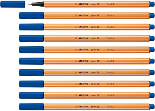 STABILO - Fineliner - point 88-10er Pack - mittelblau