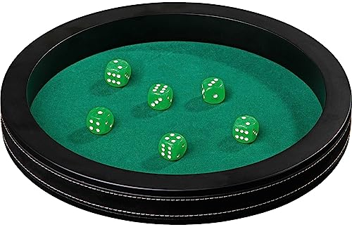 Philos 3202 - Kunstleder Würfelbrett, Durchmesser 300 mm