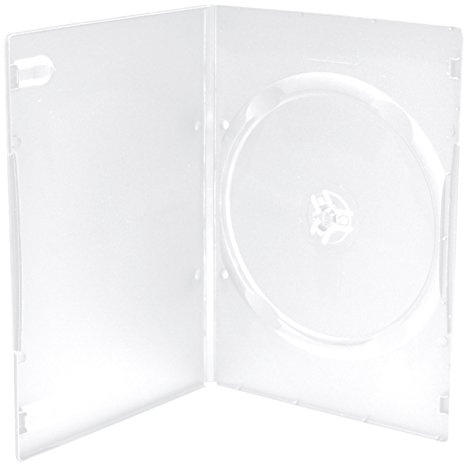 MediaRange BOX29 DVD-Leerhülle, 7 mm Transparent - 100 Stück, schwarz