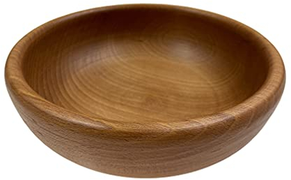 EFO Bol à Fruits et Salade Décoratif - Bol en Bois Rustique élégant - Taille 18cm