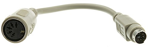 CableWholesale S AT till PS/2 tangentbordsadapter, Din5 (AT) hona till MiniDin6 (PS/2) hane, 6 tum