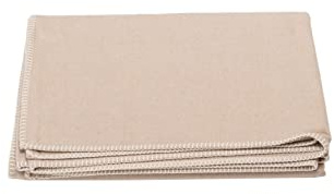 David Fussenegger Decke aus Baumwolle 140 x 200 cm Kuscheldecke mit Zierstich weich, Zement