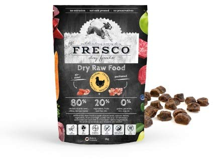 FRESCO Dog Complete Plus Trockenbarf Huhn 2,5kg | natürliches Trockenfutter für Hunde aus frischem Fleisch, Obst und Gemüse | 100% frische Zutaten | ohne künstliche Zusätze