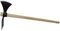 Wiedehopf Gartenhacke - Hacke mit Breitblatt, robust geschmiedet mit 105cm Eschenstiel von SHW-FIRE