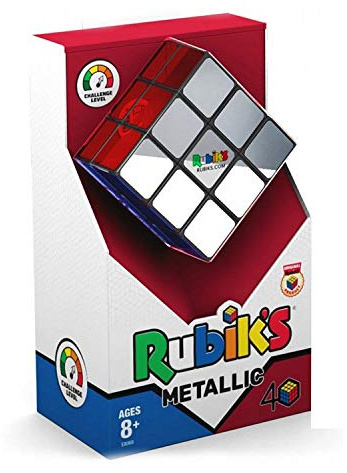 Rubik's Magisk kub kub 3 x 3 metallic premium version original pussel för barn och vuxna