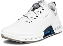 ECCO Scarpe da Golf da Uomo Biom C4 Boa Gore-Tex Waterproof, Bianco Nero, 42 EU