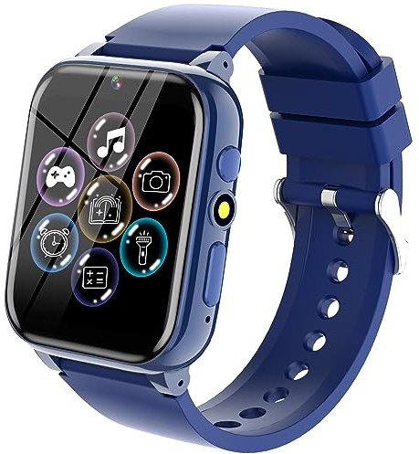 YEDASAH Orologio Smartwatch Bambini 26 Giochi, Sveglia, Schede Didattiche, Storie Audio, Contapassi Calorie, Fotocamera, Musicale, Torcia, Regalo Bambini per Ragazza e Ragazzo