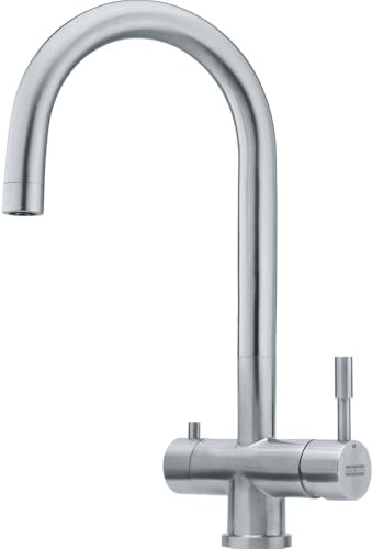 Set of Kitchen Sink tap with a Fixed spout and Clear Water Filter from Franke Eos Clear Water - Stainless Steel - 120.0637.656