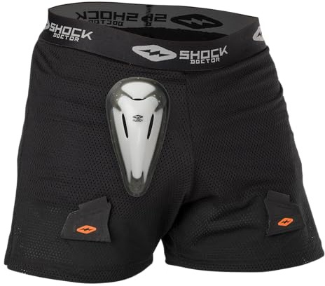 Shock Doctor Men’s Loose Hockey Short Supporter with BioFlex Cup Included. for Adult Men Multi
