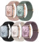 Raradev 5 Pack Braided Strap Compatible for Apple Watch Straps Women 40mm 41mm 38mm 42mm 44mm 45mm 46mm 49mm, Breathable Stretchy Elastic Sport Loop for iWatch SE Ultra 2 Series 10/9/8/7/6/5/4/3/2/1