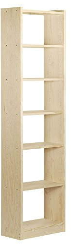 ASTIGARRAGA Kit Line, étagère bibliothèque Gala 7 étagères, Bois Massif pin - 216,7 x 49,6 x 25 cm