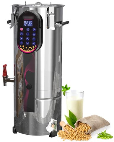 ERoomQ Commercial Soybean Milk Machine,Dry Beans/Wet Beans are Automatically Ground Maker,Stainless Steel Grinding Machine for Kitchen (11L)