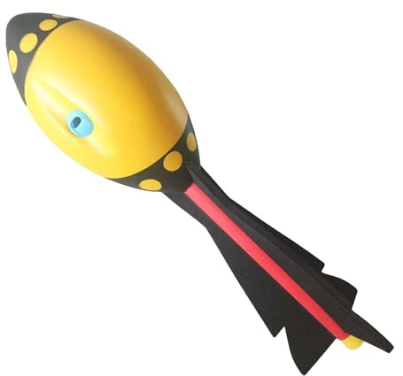 Torpedo Throwing Ball - Competition Improvement Outdoor VortexAero Howler Throw Rocketball Bright Colors with Whistle | Unmatched Distance Children's Rocket PU Foam MissileBall | for Kids and Adults