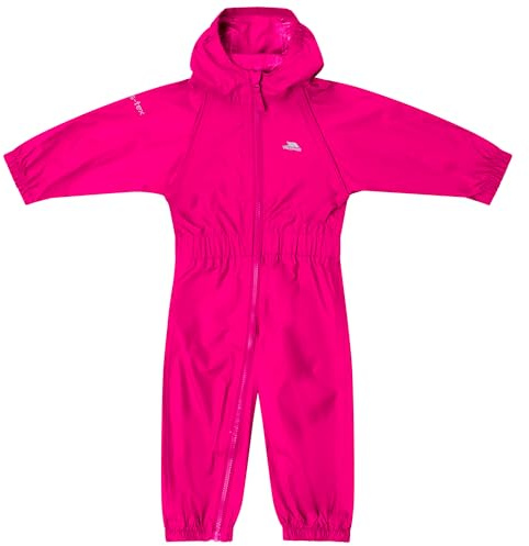 Trespass Unisex Kids Button Waterproof Rain Suit With Hood