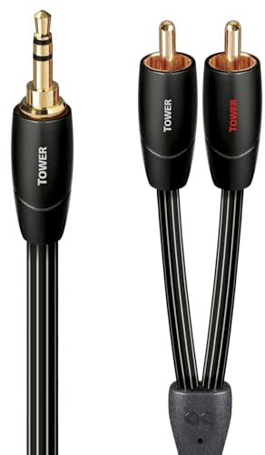 AudioQuest 8m Tower 3.5mm - 2xRCA Black AUX Cable