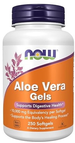 Now Foods Aloe Vera Gels, 10000 mg 250 Softgels