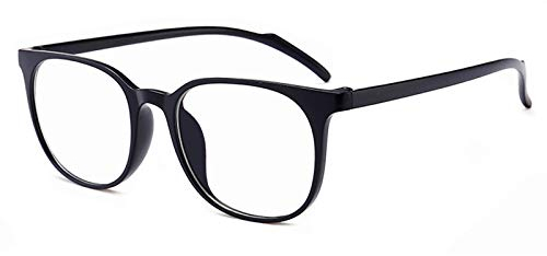 ANRRI Blaulicht-blockierende Computer-Lese-/Gaming-Brille – 0,0 Vergrößerung – 100% UV-Schutz – Blaulichtfilter-Linse, schwarzer Rahmen