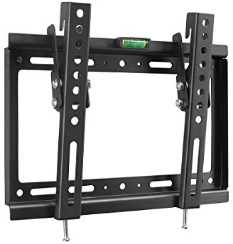 Soporte de Pared para TV de 14-32 Pulgadas de LCD/LED/Plasma, Inclinable Ultra Delgado con Carga de 25kg VESA MAX 200 x 200mm, MT3202