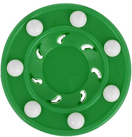 TOGEVAL 1 Stück Tintenroller Eishockey Hockey-Puck drinnen Rollerpuck gelb Feldhockeyball Hockey-Sachen Rollen Hockey Puck eisball Spieltrainingszubehör professionelle Hockeybälle pp Green
