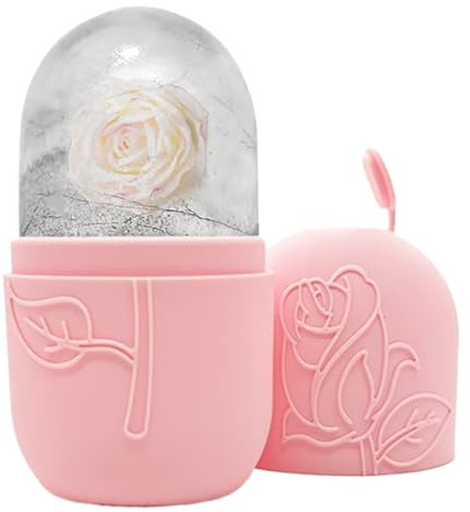 Rouleau De Glace Pour Le Visage - Face Ice Roller Silicone | Appareil De Massage Facial Froid Apaisant, Relaxation Musculaire, Tonification Peau Pour Maison, Voyage, Beauté Quotidienne