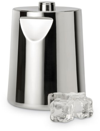 BRA Bella Cubitera/Enfriador de Botellas con Separador de hielos, Acero Inoxidable 18/10