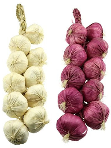 Gresorth 2pcs Artificial Onion String Fake Vegetable Home Party Christmas Harvest Decoration