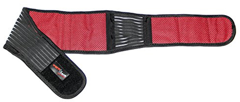 Klassisk värmebakrem med turmalin och magneter, bandage, djupvärme, självvärmande, tvättbar, kan användas många gånger, infraröd, hjälp med ryggsmärtor, ryggbandage, ryggvärmare (95 cm)