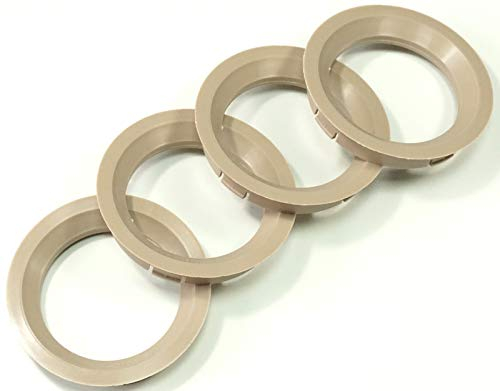 4 X anelli di centraggio 72,5 su 57,1 Beige Borbet cerchioni compatibili con VW Audi Seat Skoda 72,5-57,1