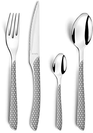 Amefa 2284IWPA10C40 Eclat - Servizio di posate da 24 pezzi, per 6 persone