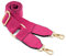 Donne ampie borse a tracolla, cintura di ricambio regolabile borsa cinghia in pelle tela borsa lunga sostituibile per borsa Crossbody (pelle-rosa rosso)