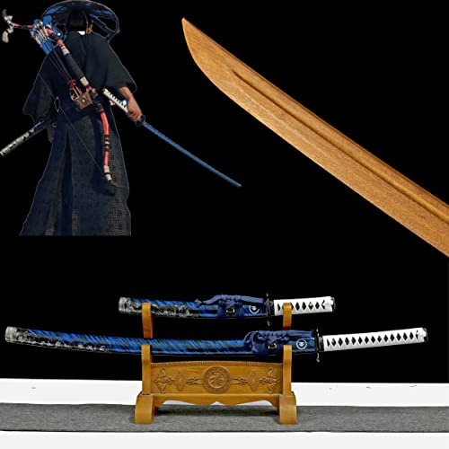 LQSMX sword 41in Japanese Bushido Knives Training wooden knife Comic Con Children's toys