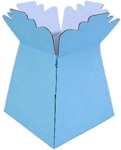 Inerra Florist Boxes Living Vases for Flowers and Bouquet Box Making - Pack of 5 (Light Blue)