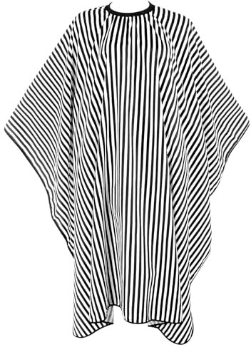 AOZUO Friseurumhang, 160 X 140 cm Erwachsene Haarschneideumhang Friseur Umhang Friseur Zubehör Haarschneideumhang Mit Druckknöpfen Verstellbarem Ausschnitt Salonumhang Für Frauen Männer Friseursalon