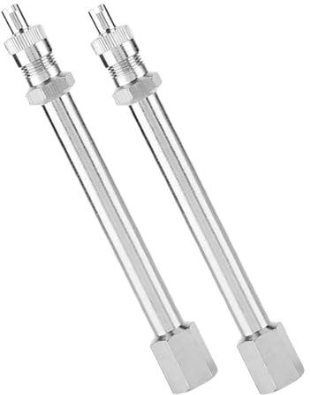 Prolunghe Per Valvola Di Gomma - 2 Adattatore Per Gonfiaggio A Design Dritto - Diritta Per Gonfiaggio Pneumatici Auto Moto Bici Camion