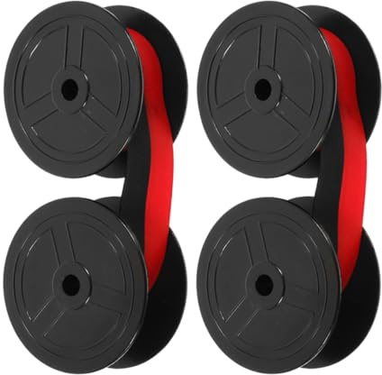 UTHCLO 2 pièces Ruban Encreur Machine Écrire Ruban Couleur Double Compatible Remplacement Léger pour Usage Domestique et Professionnel