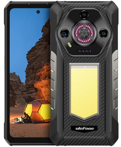 Ulefone Armor 30 Rugged Smartphone, 512GB ROM, Android 15, 12800mAh/66W, 64MP Night Vision, 6.95 Corning Gorilla Glass 118dB Speaker Infinite Halo 4G SIM-Free & Unlocked Mobile Phones Waterproof NFC